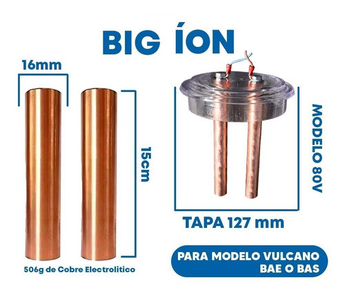 Barras De Cobre Para Ionizadores Modelo 80v - 80u 1
