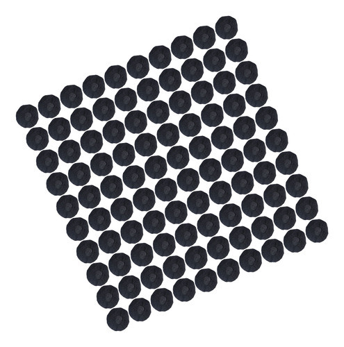 Capa De Microfone Preta Preta, 100 Unidades, Resistente A Po 0