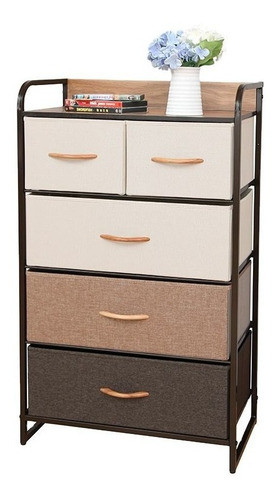 Todohogaruy Cajonera 5 Cajones. Hierro, Madera Y Tela 1