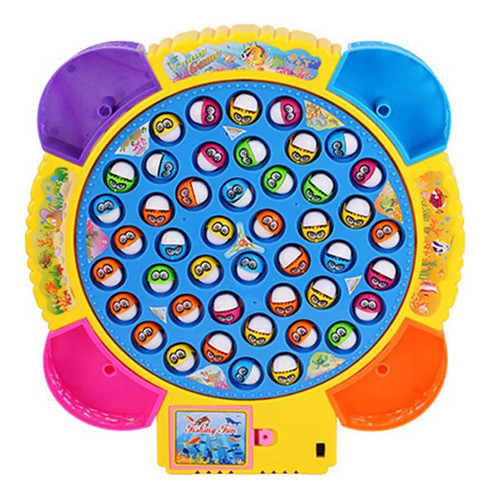 Juego De Pesca Grande Tipo Pescamagic X45 Pzs A Pila Musical 0