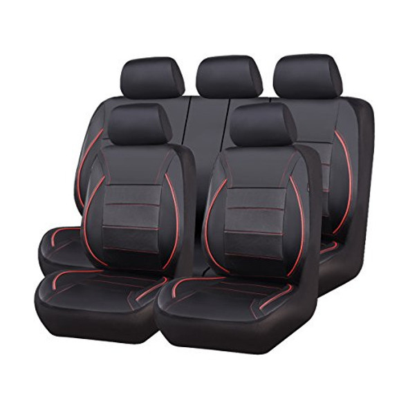 Pase De Coche Fundas Para Asiento Universal Negro Y Rojo 0