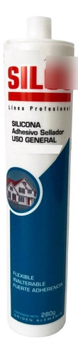 Silicona Sellador Siloc Blanco Uso General 280g X 6un 0