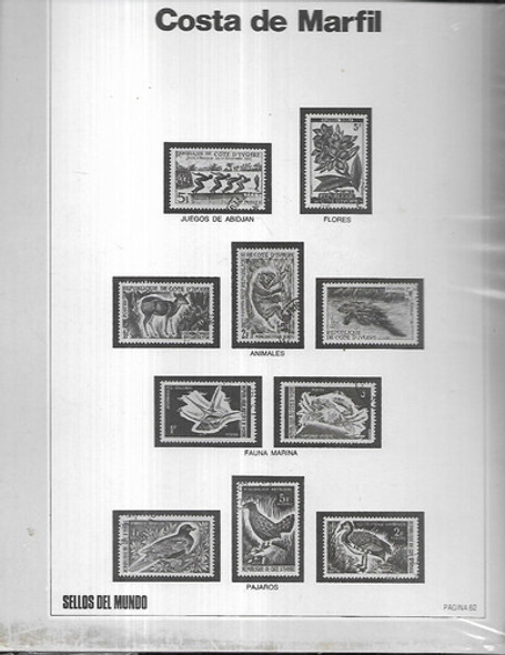 Sellos Del Mundo Nro 62 Costa De Marfil Nigeria Hyspamerica 1
