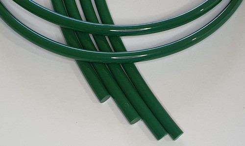 Cordão Correia Redonda Liso Pu Verde 4mm - 5 Metros 0