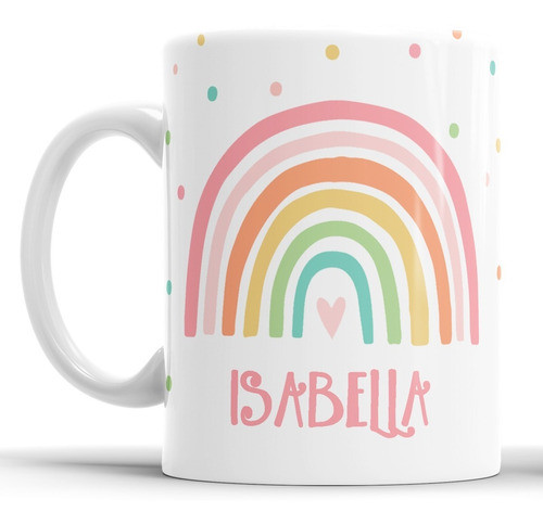 Tazas Plasticas Arcoiris Nórdico Personalizadas Pack X 12 0