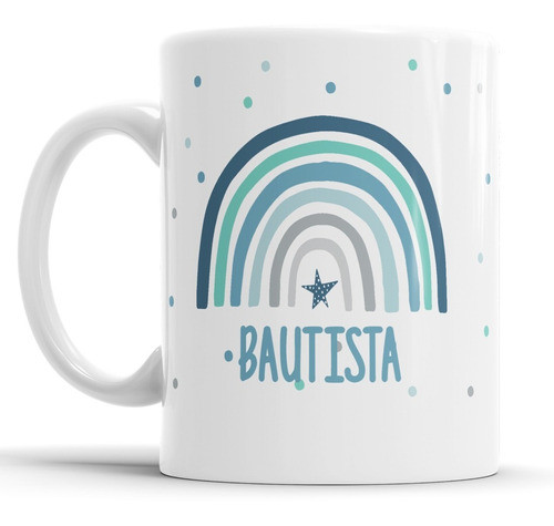 Tazas Plasticas Arcoiris Nórdico Personalizadas Pack X 12 1