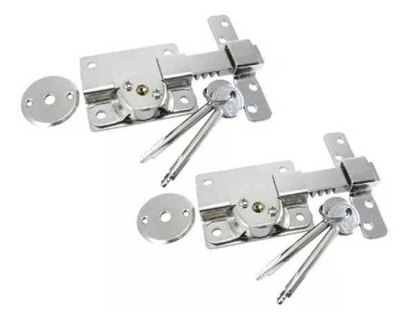 Kit Juego 2 Cerrojo Pasador Llave Cruz  Trabex Hermanados 0