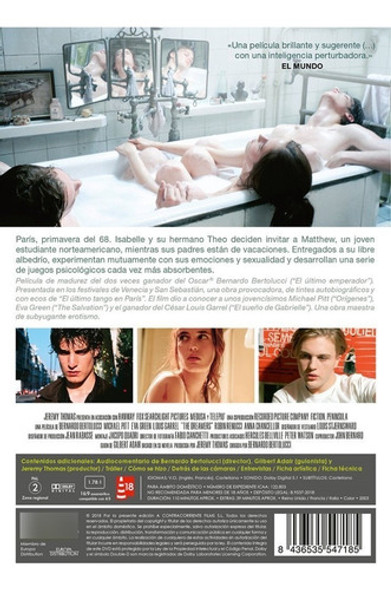 Dvd The Dreamers / Los Soñadores / De Bernardo Bertolucci 1