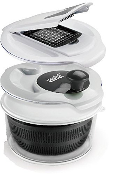 Útil. Hilador De Ensalada Uh-sm183 Con Picadora (negro) 0 Útil. Hilador De Ensalada Uh-sm183 Con Picadora (negro) 0