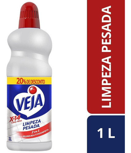 Kit C/ 3 Limpador 2 Em 1 Limpeza Pesada X-14 Cloro Ativo 1 0