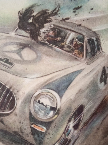Antigua Tarjeta Postal, Mercedes Benz, 300sl, México, 1952 1