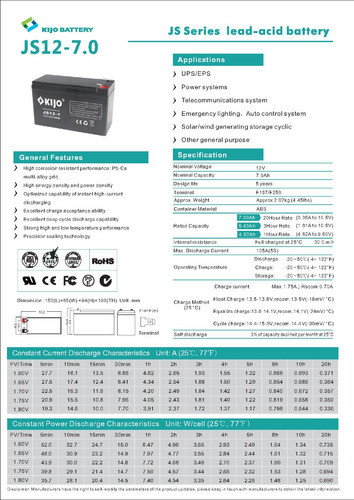 Bateria 12v 7ah Agm Vrla Alarmas Ups Electronica Solar 1