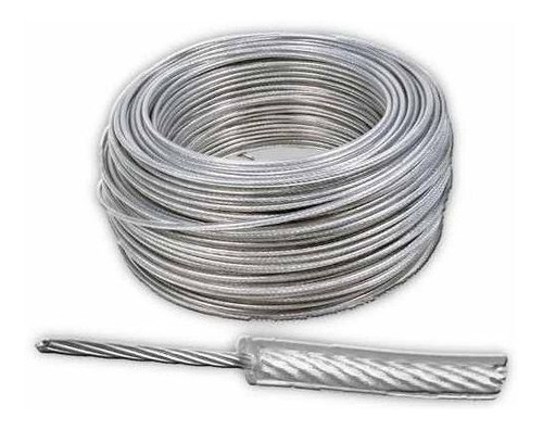 Linga Cable De Acero Forrado Galv 5,6mm 7/32  X100mt -ynter 0