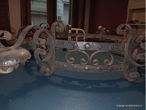 Araña Hierro Forjado 6(seis) Portalámparas 0