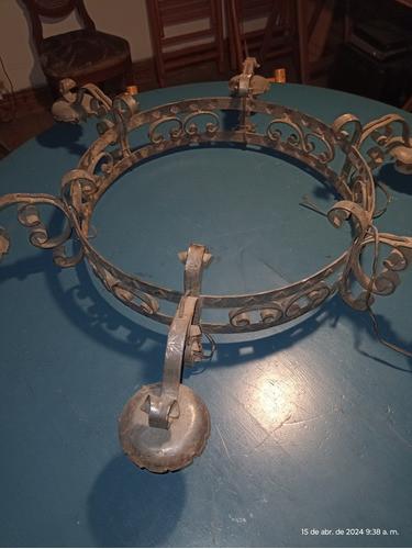 Araña Hierro Forjado 6(seis) Portalámparas 1