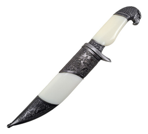 Adaga Branca Punhal Com Bainha Decorativo Medieval 0