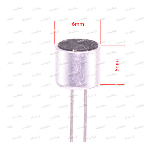 5 Capsulas Microfono Electret 6x5mm Ecm-50p -64db 1