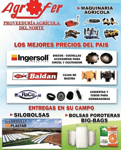 Disco Rastra 26 X 6 Mm Liso Concavidad 100 Ingersoll 1