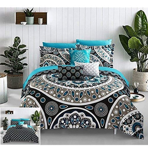 Chic Home 10 Piezas Mornington Contempora Gran Escala Bohemi 0