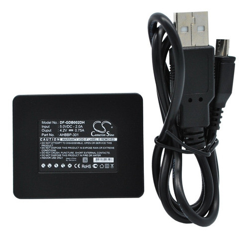 Cargador Usb Dual Para Batería Go Pro 3 Df-gdb002dh 0
