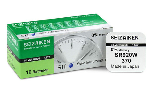 Pila Seizaiken Sr920sw 371 (seiko) Oxido De Plata X 1 Unidad 0