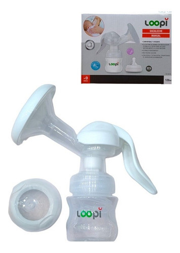 Sacaleche Manual Loopi 120ml Con Mamadera Lactancia Bebé 1