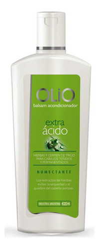 Enjuague Olio Extra Acido Humectante Cabellos Teñidos 420 Ml 0