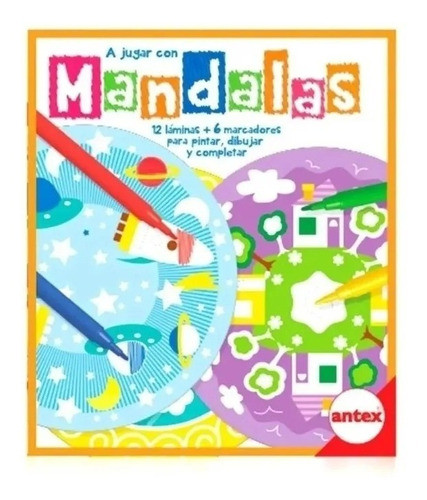 Juego De Mesa Pinta Mandalas Niños Con Mis Manos - Antex 0