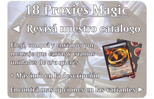 100 Cartas Proxy Magic The Gathering Leer Descripción 0