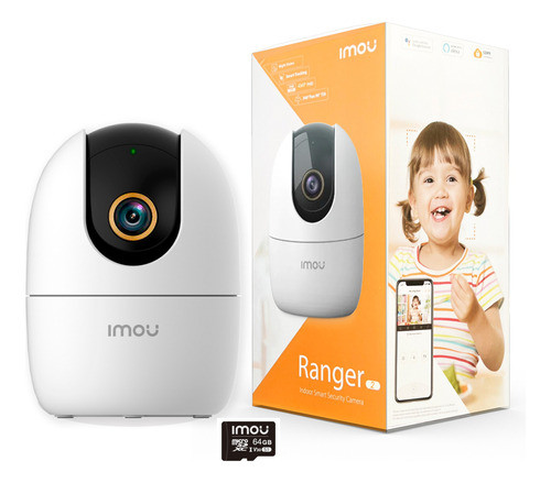 Cámara De Seguridad Imou Ranger 2 Wifi Ip 2k 4mp +64gb 0