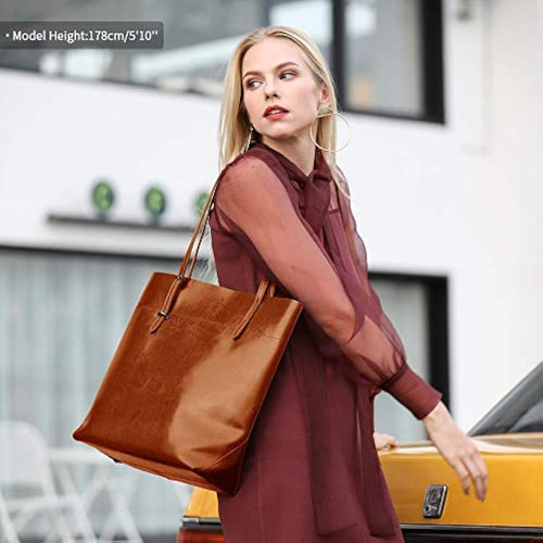 Kattee Bolso De Hombro Del Totalizador Del Cuero 1