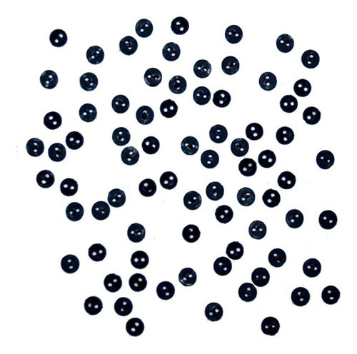 Dress It Up Jbt-3244 Micro Mini Botones Redondos, Negro 0