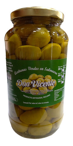 Aceitunas Verdes En Salmuera Don Vicente 800g 0