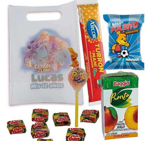 25 Bolsitas Personalizadas Para  Sorpresitas Con Golosinas 0