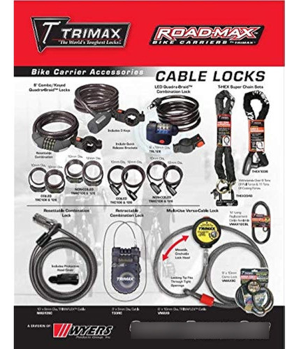Trimax Tq2072 Trimaflex Integrated Keyed Cable Lock 72 Longi 1