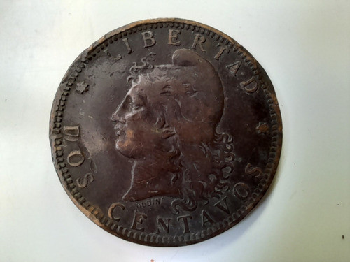 Moneda Argentina 2 Centavos 1891 1
