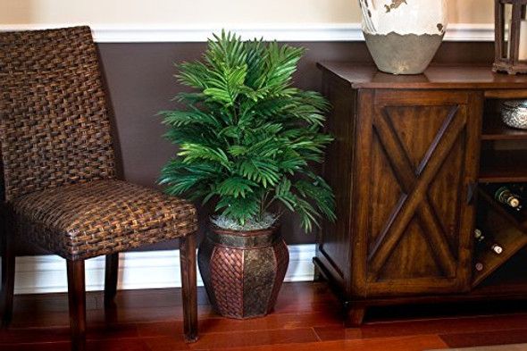 Palma Areca Casi Natural Con Planta Artificial De Seda De Fl 1
