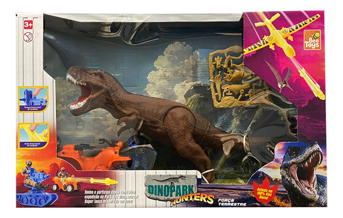 Set Dinopark Hunter Fuerza Terrestre Cuatriciclo Dino Nene C 0