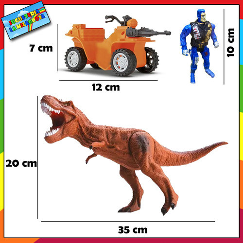 Set Dinopark Hunter Fuerza Terrestre Cuatriciclo Dino Nene C 1