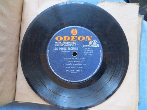 Los Indios Tucunau Vinilo Simple Odeon  2282 0