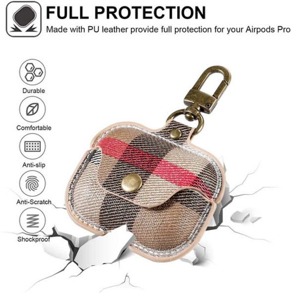 Funda De Piel Para AirPods Pro De Carga Inal Mbrica 1