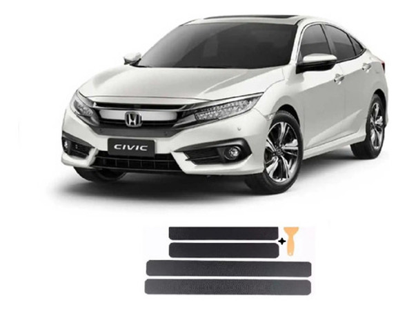 Accesorio Tuning Cubre Zócalos Carbono Honda Civic  2017 1