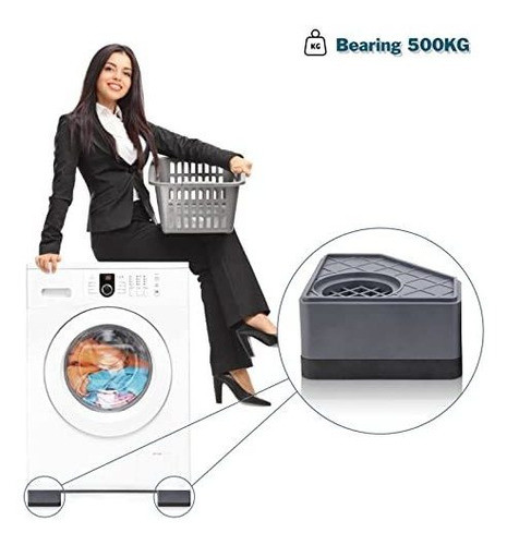 Pack De 4 Almohadillas Antivibracion Para Pies De Lavarropa. 1