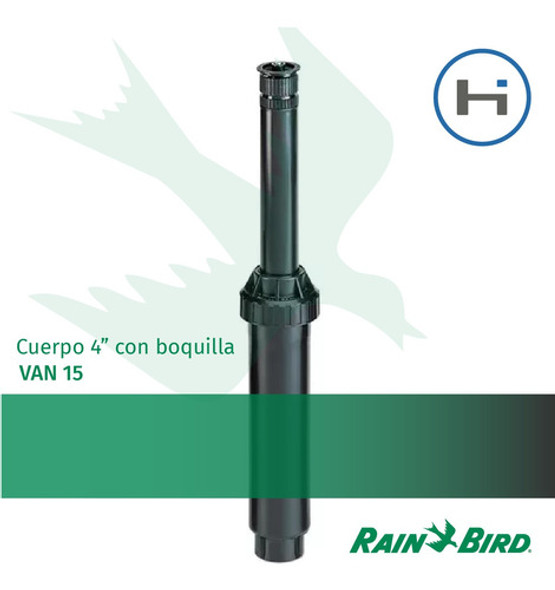 Tobera Rainbird Unispray Cuerpo 4  Van 15 Alcance 4.5mts 1