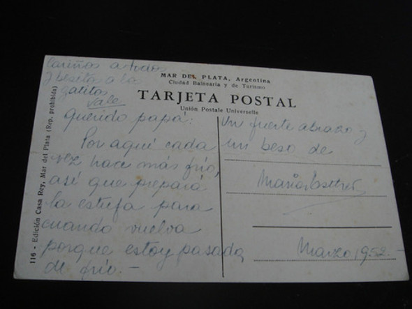 Postal Mar Del Plata Cabo Corrientes 1