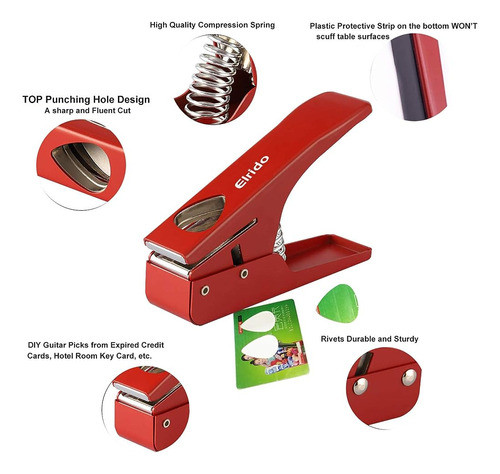 Elrido Diy Guitar Picks Punch Pick Maker Para Hacer Tu Kit D 1