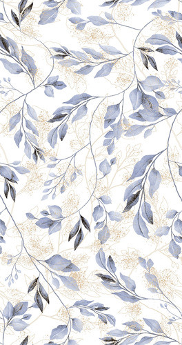 Cerámica Pared Semigres 63x120cm Rectif. Lume Floralis Blue 0