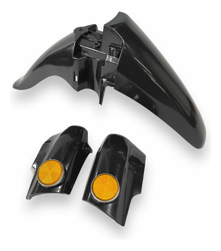 Guardabarro Delantero Completo Honda Wave Nf100 Negro 0