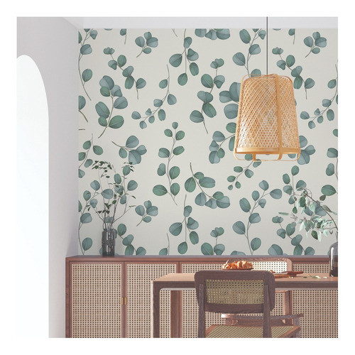 Empapelado Vinilico Adhesivo Para Pared Hojas Deco 170x260 0