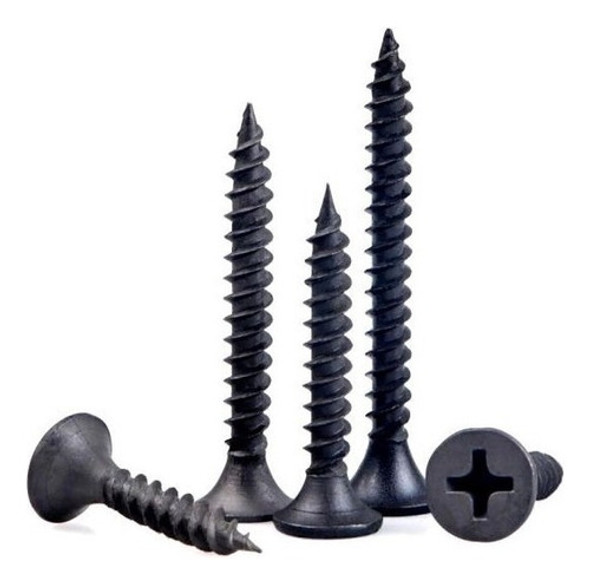 Tornillo Drywall 6x1 5/8 (3,5 X 41mm) Negro X 1000 Unid 0